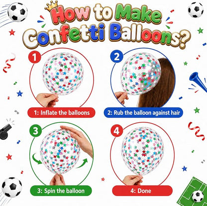 Soccer Balloons, Soccer Ball Latex Balloons, - Image 4