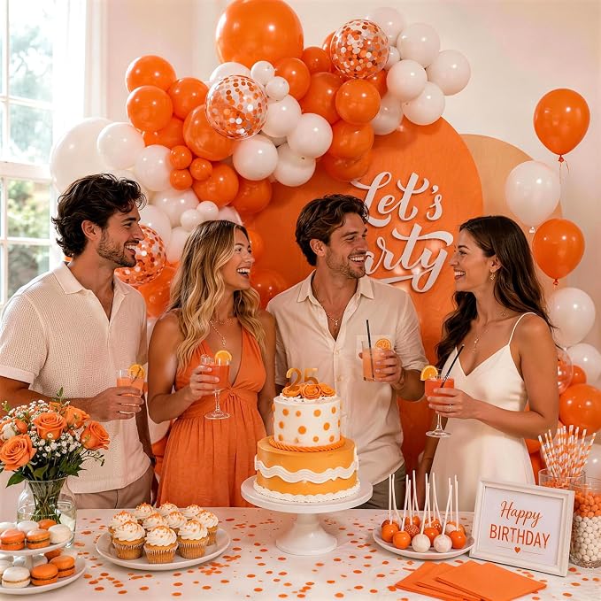 131pcs Orange Balloon Arch Kit - Image 5