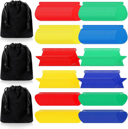 240 Pcs Plastic Balloon Weights Colorful Weights by Charnoel