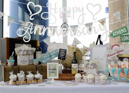 Pre-Strung Happy Anniversary Banner - Image 2