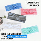 Lotus78, Pack of 6 Wide Headbands for Women Non Slip, Fashionable Sports Hair Bands for Women's Hair, Soft Elastic Stretchy Head Bands, Yoga Workout Headbands for Women Daily Fashion (Element)