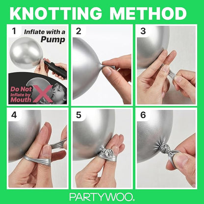 PartyWoo Green Balloons 140pcs Different Sizes of 18 12 10 5 Inch | Balloons - Image 7