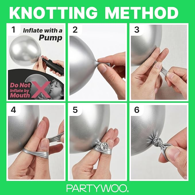 PartyWoo Green Balloons 100pcs Different Sizes of 36 18 12 10 5 Inch | Balloons - Image 7
