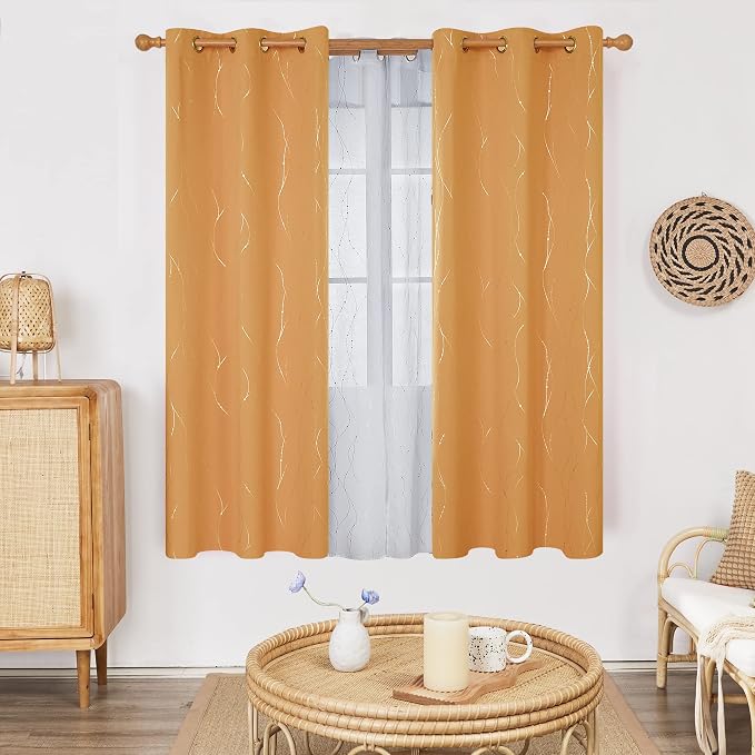 Deconovo Living Room Curtains 72 Inches Long, Thermal Insulated, Room Darkening - Image 2