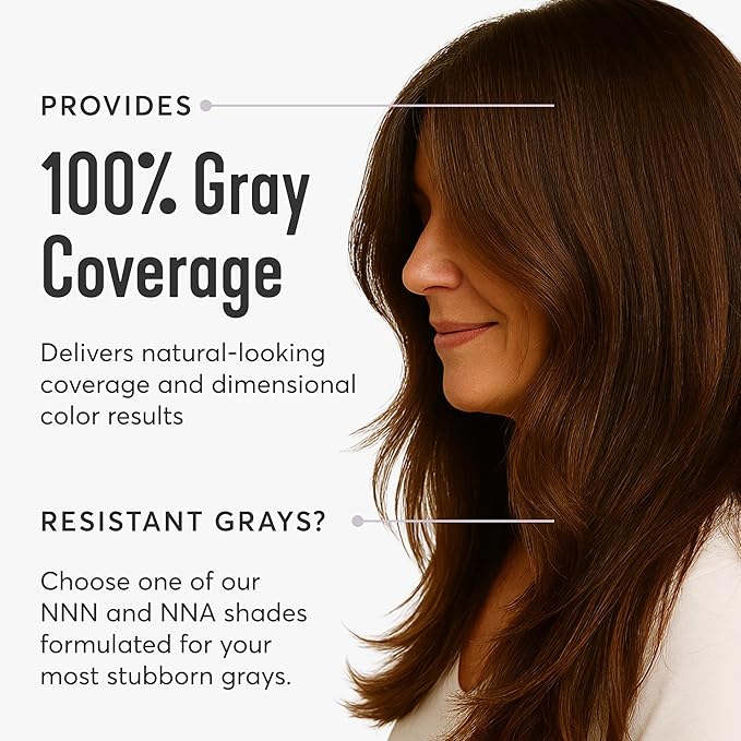 Madison Reed Radiant Hair Color Kit - 7.5NNA Light Neutral Brown (Umbria Brown), 100% Gray Hair Coverage Permanent Hair Dye for Resistant Grays | PPD-Free & Ammonia-Free, 1 Pack