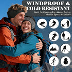 beister Ear Warmers for Women and Men, Fleece Winter Running Headbands with Ear Muffs, Windproof Thermal for Outdoor Sports