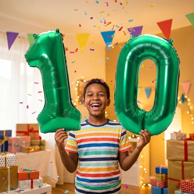 YPSelected 32 Inch Large Foil Helium Number Balloon Birthday Wedding Party 0-9 - Image 2