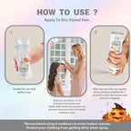 Gray Temporary Hair Color Spray for Kids, Grey Instant Colored Hair Dye Alternative for Girls Boys Teens Women Men, Disposable Washable, Quick Styling for Party Christmas Halloween, 150ml