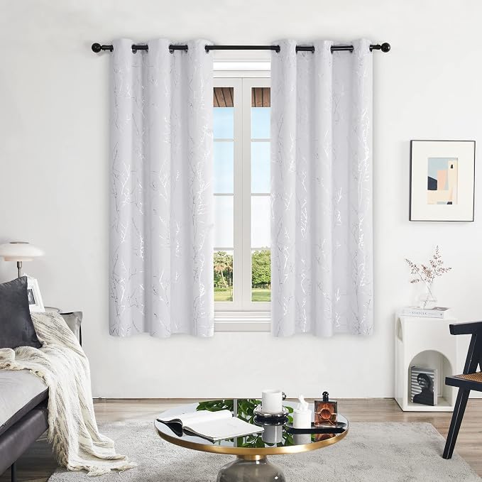 Deconovo Living Room Curtains 54 Inches Long, Thermal Insulated, Room Darkening - Image 2