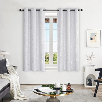 Deconovo Living Room Curtains 45 Inches Long, Thermal Insulated, Room Darkening - Image 2