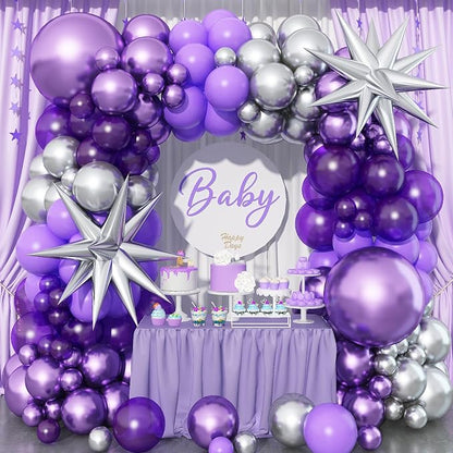 Dark Purple Balloon Arch Kit by Paeyeq