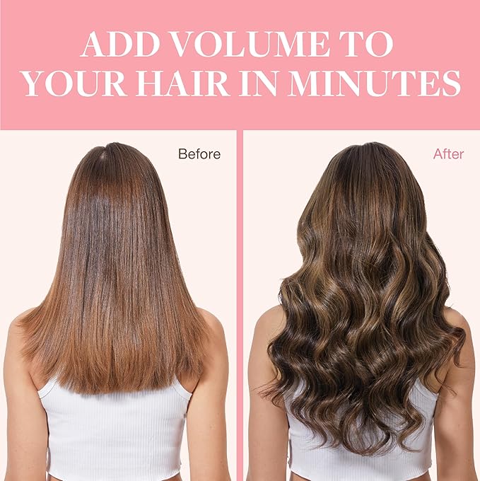GOO GOO Clip in Hair Extensions Real Human Hair, Remy Human Hair Extensions Clip ins for Women, Natural Human Hair, 20inch 120g 7Pcs, 2C/4E/6C Brown Sugar Swirl Highlights
