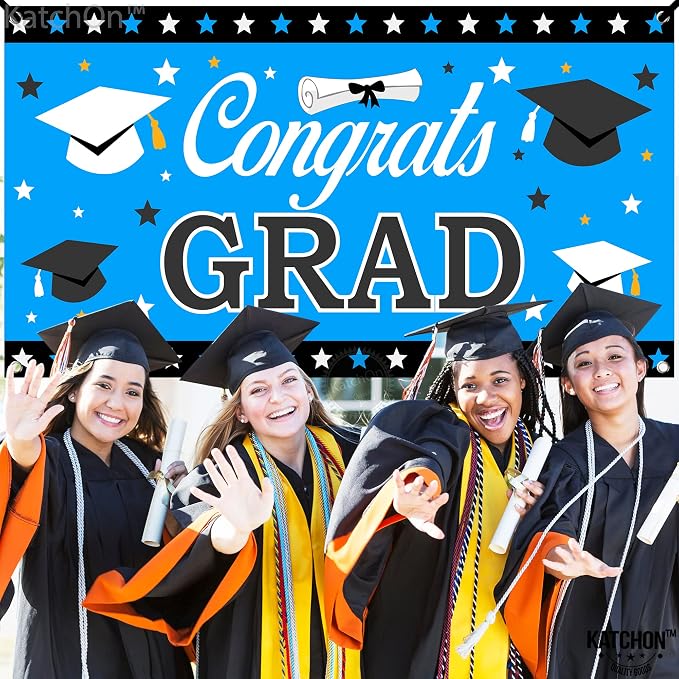KatchOn Congrats Grad Banner 72x44 Inch | Graduation Banner, Congratulations - Image 7