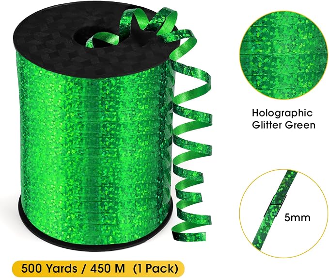 Green Curling Ribbon - Image 5