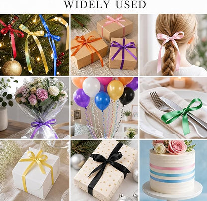 TONIFUL 12 Assorted Multi-Color Curling Ribbon Balloon String Gift Wrapping - Image 5