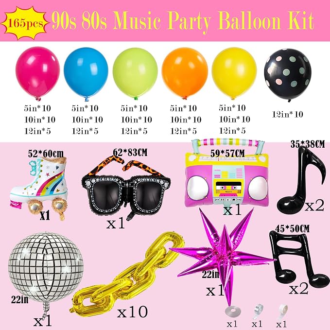 90s 80s Disco Theme Party Decorations - Image 4