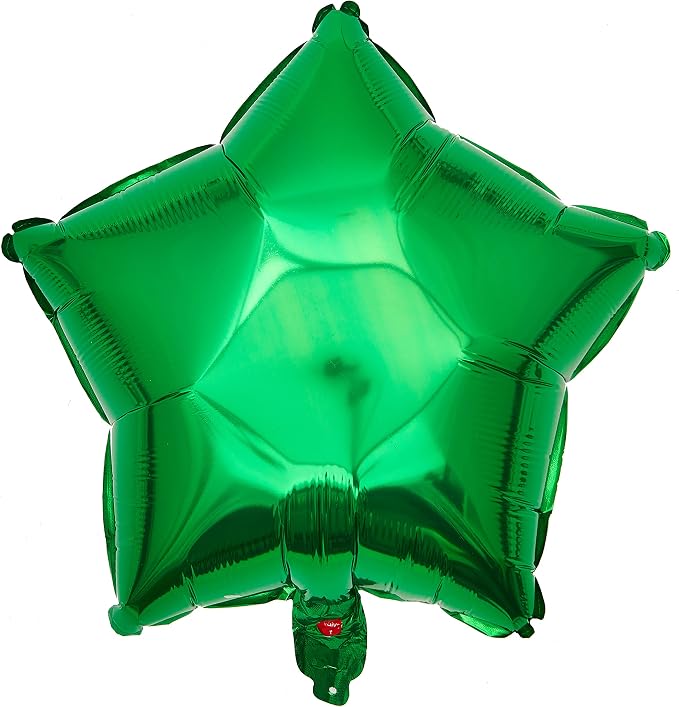 Green Star Shape Foil Balloon by MEPDNGN