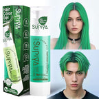 Temporary Hair Color Gel, Green Hair Dye Color Gel Washable Natural Instant Hair Color Wax for DIY Hairstyle for Kids Men Women(Color #20)