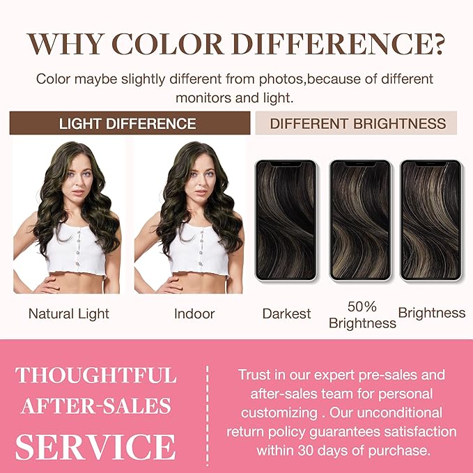 GOO GOO Clip in Hair Extensions Real Human Hair, Remy Human Hair Extensions Clip ins for Women, Natural Human Hair, 22inch 160g 7Pcs, #1B/6/1B Balayage Natural Black to Chestnut Brown