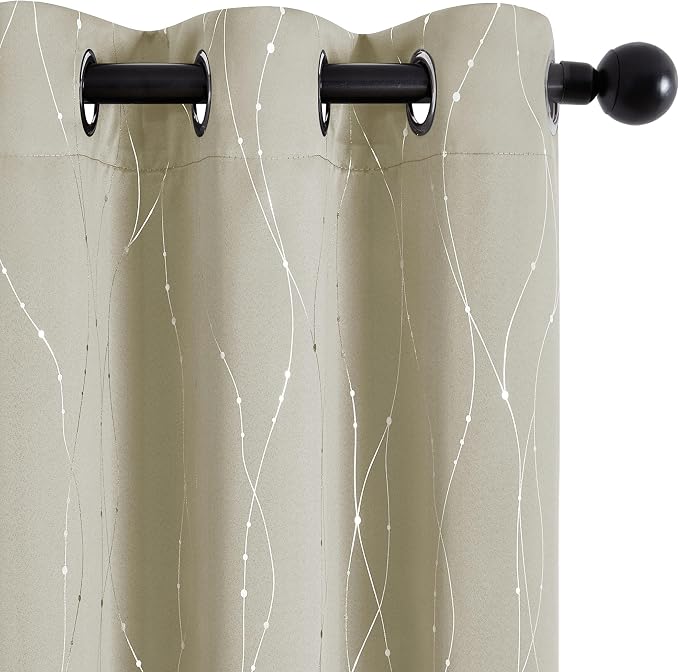Deconovo 100% Blackout Living Room Curtains 84 Inches Long, Thermal Insulated - Image 8