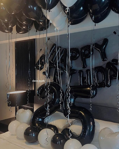 Black Number 6 Balloon 40 Inch - Image 7