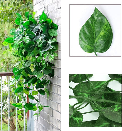720 Feet 96 Pack Fake Greenery Hanging Garland, Ivy Leaf Plants, Vine Leaves - Image 2