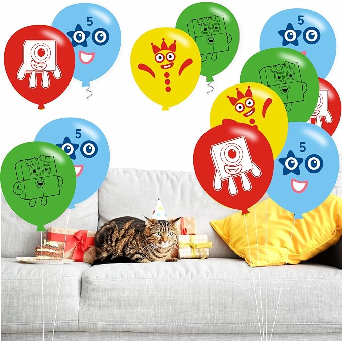 40pcs Number Birthday Party Balloons - Image 5