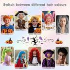 White Temporary Hair Color Spray for Kids, Silver Instant Colored Hair Dye Alternative for Boys Girls Men Women, Quick Styling for Party Christmas Halloween, Disposable Washable, 150ml