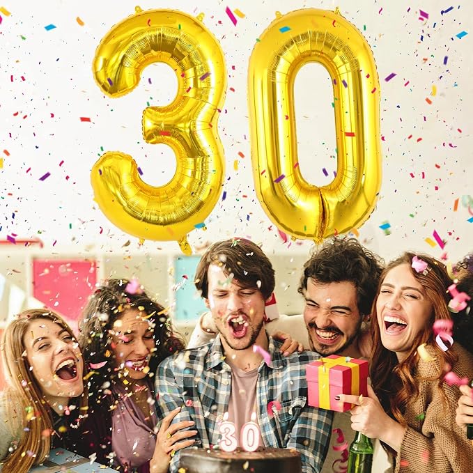 30 Number Balloons Large Foil Number Balloon Big 40 Inch - Image 5