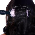 Gimme Beauty Detangling Brush - Curved Paddle Brush for Breakage-Free Detangling - Anti-Static & Frizz - Soft Glide with Ball-Tipped Bristles - Heat-Resistant Styling Tool - Fine Hair