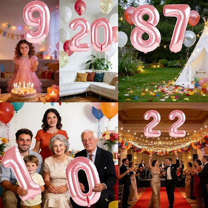 40 Inch Number 87 Balloons for 87th Birthday Party Decorations, 0-100 Jewelry - Image 7