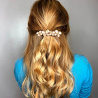 Joez Wonderful Rhinestone Hair Clips, Bridal Hair Accessories for Women, Sparkly Crystal Hair Pins, Fancy Hair Barrettes for Wedding, Bride, Long Hair (Champagne Butterfly, 1 Pcs)