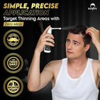 Elevate Hair Regrowth Treatment 5% Minoxidil Spray for Men - Clinically Proven Formula Fast Absorbing for Hair Loss and Growth Unscented Topical Hair Spray for Thinning & Balding Hair - Made in USA