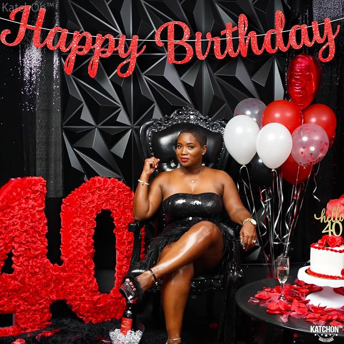KatchOn Happy Birthday Banner For Birthday Decorations -10 Feet Pre Strung | - Image 7