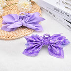 Bow Claw Clips Bow Hair Clips 2PC Purple Big Hair Bows for Women Butterfly Styling Large Hair Clips for Thick Hair for Girls Hair Accessories for Teen