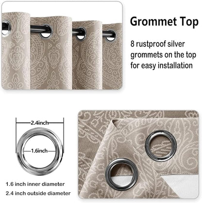 DWCN Ombre Blackout Curtains for Living Room - Image 5