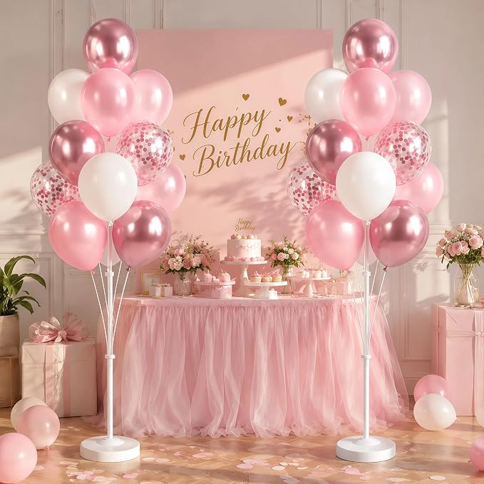 Pink Balloon Column Stand Kit - Image 9