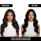 naissant Cool Black Hair Toning Mask | Ultra High-Purity Pigments | Neutralizes Red & Orange Undertones | Hyaluronic Acid, Collagen & Biotin | Paraben, Ammonia & Sulfate Free | 10.1 Fl. Oz