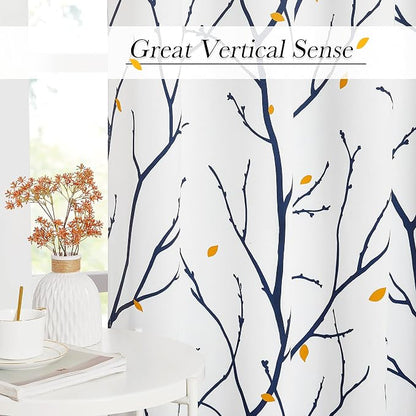 NICETOWN Branch Fall Curtains for Living Room 84 inches Long, Grommet Blackout - Image 7