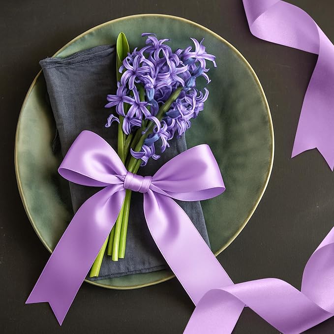 30Yards 1 1/2In Lavender Ribbon - Image 4