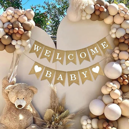 Anwyll Burlap Welcome Baby Banner - Image 5