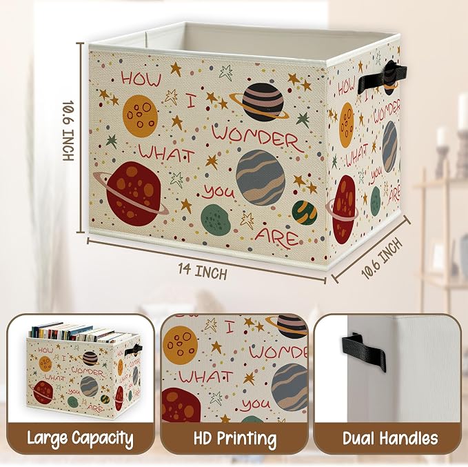 Space Nursery Foldable Storage Bins Box - Image 5