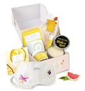 Lizush Luxury Spa Gifts for Women – 7 Piece Citrus Spa Gift Set with Candle, Gift Baskets for Women, Body Care Set for Mom, Birthday Box, Relaxation & Self Care Spa Kit for Wife – Handmade in the USA