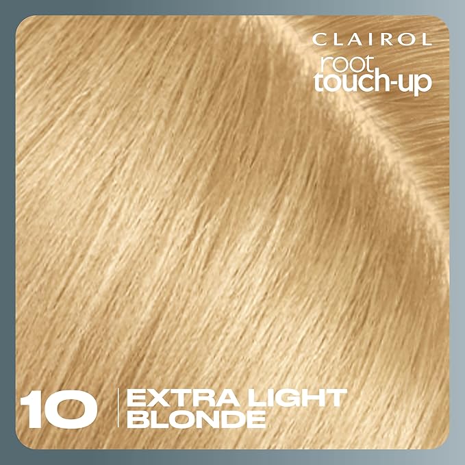Clairol Root Touch-Up by Nice'n Easy Permanent Hair Dye, 10 Extra Light Blonde Hair Color, Pack of 2