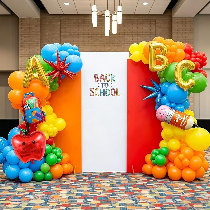 152Pcs Back to School Balloon Arch Kit Rainbow Garland - Image 5