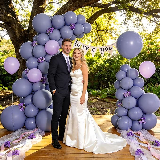 110pcs Dusty Blue Balloon 12 Inch - Image 6