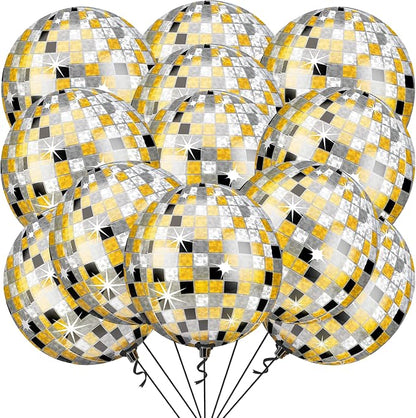 KatchOn Disco Ball Balloons 22 Inch, 360 Degree 4D Sphere Disco Balloon by KatchOn