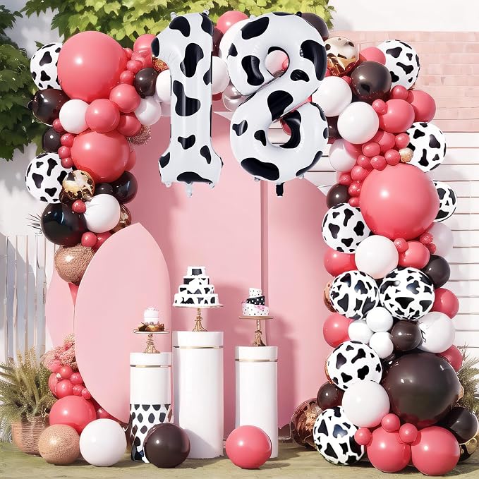Cow Print Number 1 Balloon, Large 40 Inch Cow Number Birthday Balloons - Image 6