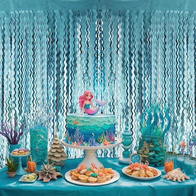 Goer Metallic Tinsel Foil Fringe Curtains - Image 3
