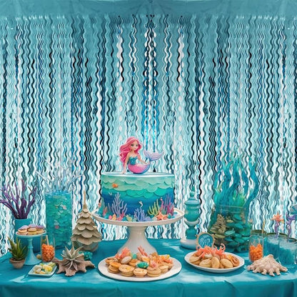 Goer Metallic Tinsel Foil Fringe Curtains - Image 3